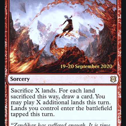 Nahiri's Lithoforming [Zendikar Rising Promos] Prerelease Foil