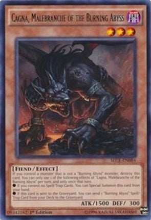 Cagna, Malebranche of the Burning Abyss (Rare) [SECE-EN084] 1st Edition