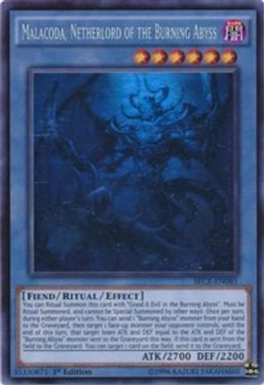 Malacoda, Netherlord of the Burning Abyss (Ghost Rare)  [SECE-EN085] 1st Edition