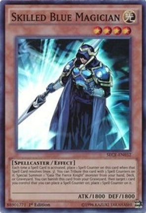 Skilled Blue Magician (Super Rare) [SECE-EN032] 1st Edition