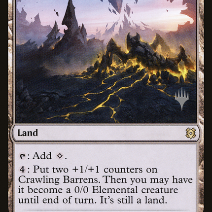 Crawling Barrens [Zendikar Rising Promos]
