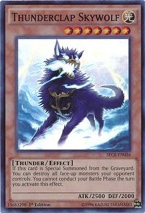 Thunderclap Skywolf (Super Rare) [SECE-EN036] 1st Edition
