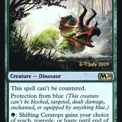 Shifting Ceratops [Core Set 2020 Promos] Prerelease Foil