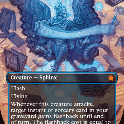 Sphinx of Forgotten Lore (Borderless) [Foundations] Foil