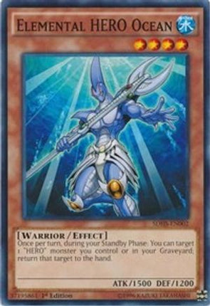 Elemental HERO Ocean (Common / Short Print) [SDHS-EN002] Structure Deck: HERO Strike Unlimited