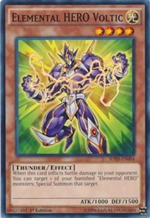 Elemental HERO Voltic (Common / Short Print) [SDHS-EN004] Structure Deck: HERO Strike 1st Edition