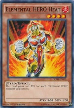 Elemental HERO Heat (Common / Short Print) [SDHS-EN005] Structure Deck: HERO Strike Unlimited