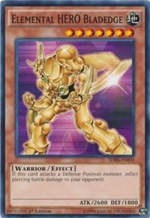 Elemental HERO Bladedge (Common / Short Print) [SDHS-EN009] Structure Deck: HERO Strike 1st Edition