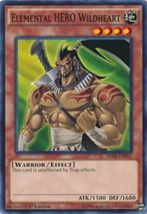 Elemental HERO Wildheart (Common / Short Print) [SDHS-EN011] Structure Deck: HERO Strike 1st Edition