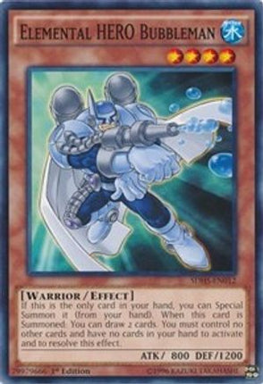 Elemental HERO Bubbleman (Common / Short Print) [SDHS-EN012] Structure Deck: HERO Strike Unlimited