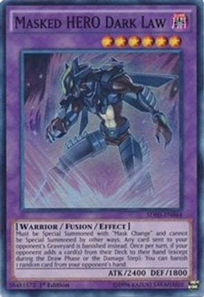Masked HERO Dark Law (Super Rare) [SDHS-EN044] Structure Deck: HERO Strike Unlimited