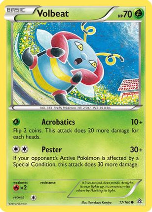 Volbeat - 17/106 [XY - Primal Clash] Reverse Holofoil