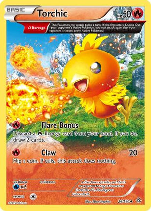 Torchic (Omega) - 26/106 [XY - Primal Clash] Reverse Holofoil