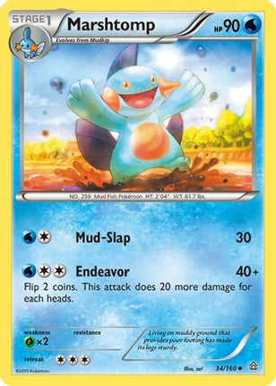 Marshtomp - 34/106 [XY - Primal Clash] Reverse Holofoil