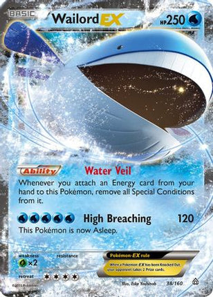 Wailord EX - 38/106 [XY - Primal Clash] Holofoil