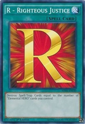 R - Righteous Justice (Common / Short Print) [SDHS-EN030] Structure Deck: HERO Strike 1st Edition