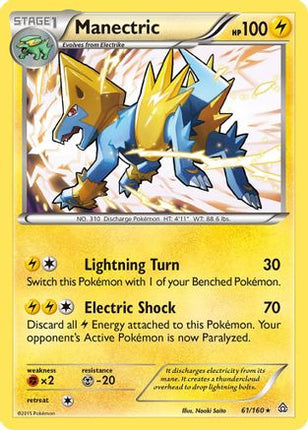 Manectric - 61/106 [XY - Primal Clash] Reverse Holofoil