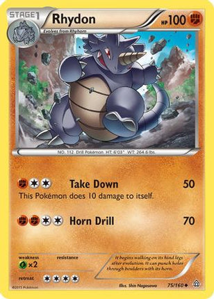 Rhydon - 75/106 [XY - Primal Clash] Reverse Holofoil