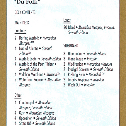 Alex Borteh Decklist [World Championship Decks 2001]