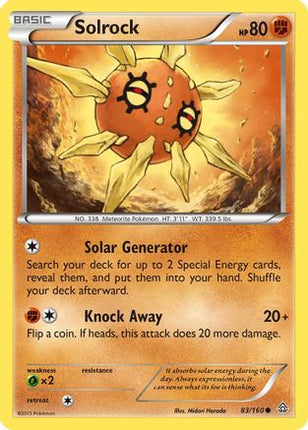 Solrock - 83/106 [XY - Primal Clash]
