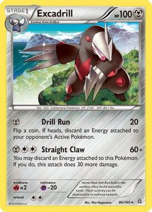 Excadrill - 96/106 [XY - Primal Clash] Reverse Holofoil
