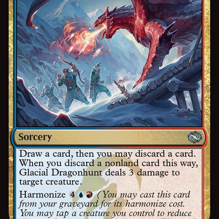 Glacial Dragonhunt [Tarkir: Dragonstorm] Foil