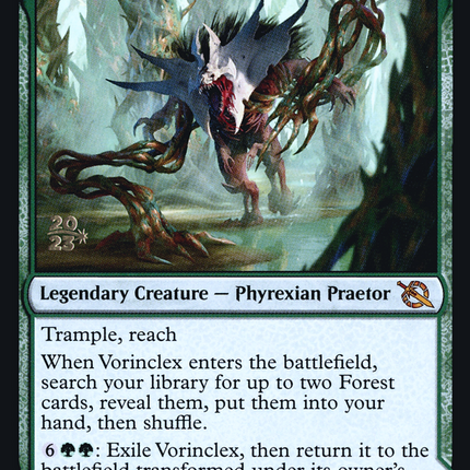 Vorinclex // The Grand Evolution [March of the Machine Promos] Prerelease Foil