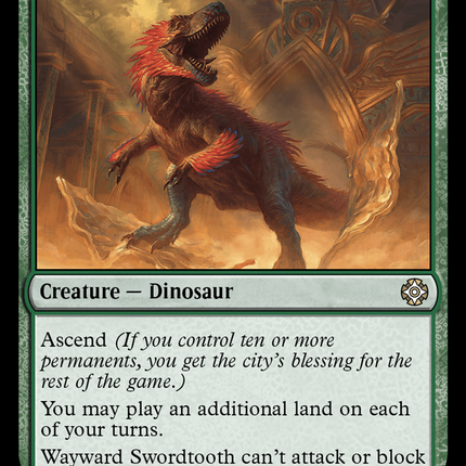 Wayward Swordtooth [The Lost Caverns of Ixalan Commander]