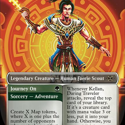 Kellan, Daring Traveler // Journey On (Borderless) [The Lost Caverns of Ixalan]