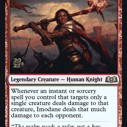 Imodane, the Pyrohammer [Wilds of Eldraine Promos] Prerelease Foil