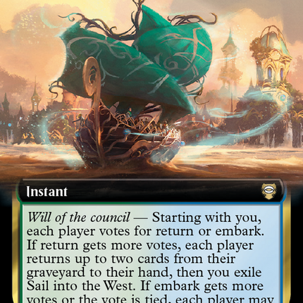 Sail into the West (Extended Art) [Tales of Middle-earth Commander]