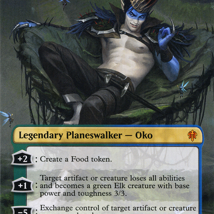 Oko, Thief of Crowns (Borderless) [Throne of Eldraine]