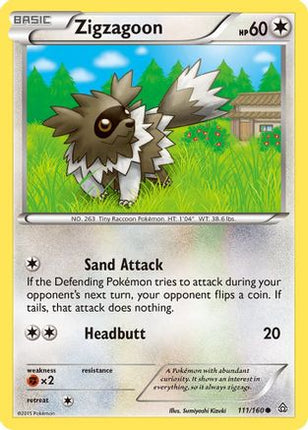Zigzagoon - 111/106 [XY - Primal Clash] Reverse Holofoil