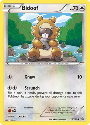 Bidoof - 116/106 [XY - Primal Clash] Reverse Holofoil