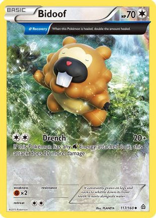 Bidoof (Alpha) - 117/106 [XY - Primal Clash] Reverse Holofoil