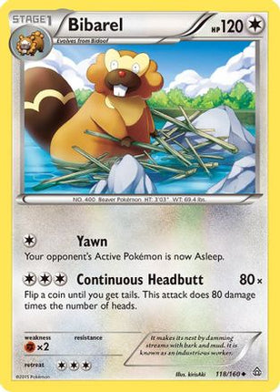 Bibarel - 118/106 [XY - Primal Clash]