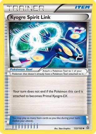 Kyogre Spirit Link - 132/106 [XY - Primal Clash] Reverse Holofoil