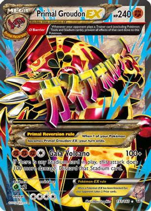 Primal Groudon EX (Omega - 151 Full Art) - 151/106 [XY - Primal Clash] Holofoil
