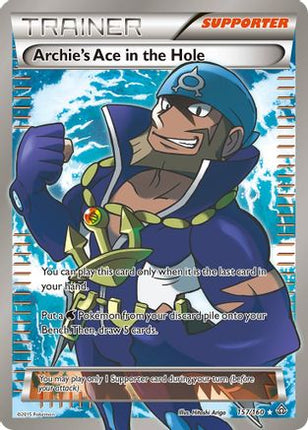 Archie's Ace in the Hole (157 Full Art) - 157/106 [XY - Primal Clash] Holofoil