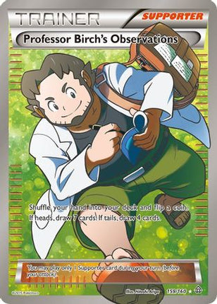 Professor Birch's Observations (159 Full Art) - 159/106 [XY - Primal Clash] Holofoil
