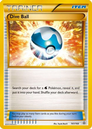 Dive Ball (161 Secret Rare) - 161/106 [XY - Primal Clash] Holofoil