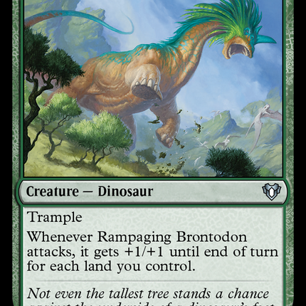 Rampaging Brontodon [Commander Masters]