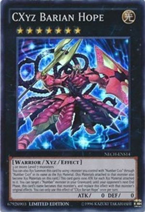 CXyz Barian Hope (SE) (Super Rare) [NECH-ENS14] Limited