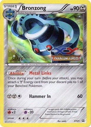 Bronzong - XY21 (Prerelease) [Staff] - null/null [XY Promos] Holofoil
