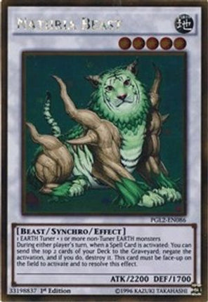 Naturia Beast (Gold Rare) [PGL2-EN086] 1st Edition