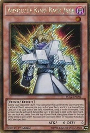 Absolute King Back Jack (Gold Secret Rare) [PGL2-EN002] Unlimited