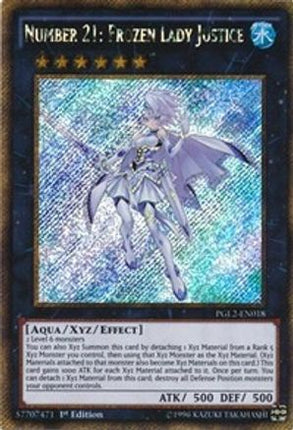 Number 21: Frozen Lady Justice (Gold Secret Rare) [PGL2-EN018] 1st Edition
