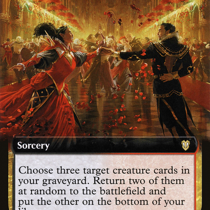 Sinister Waltz (Extended Art) [Crimson Vow Commander]