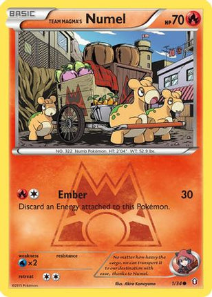 Team Magma's Numel - 1/106 [Double Crisis] Reverse Holofoil
