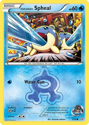 Team Aqua's Spheal - 3/106 [Double Crisis] Reverse Holofoil